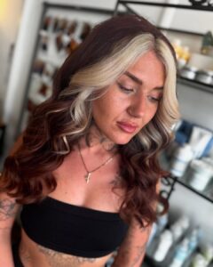 money piece hair colours William Guy salons