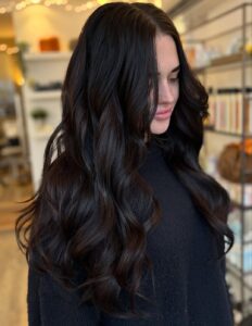 Inky Black High Gloss Hair Romsey Hair Salon William Guy