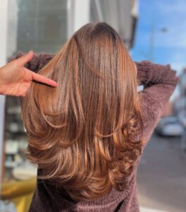 Cinammon copper hair colour at William Guy Salons Romsey Hairdressers